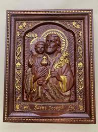 Saint Joseph Wood Carved Religious