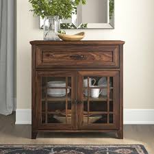 Tall Glass 2 Door Accent Cabinet