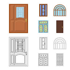 Vector Design Of Door And Front Icon