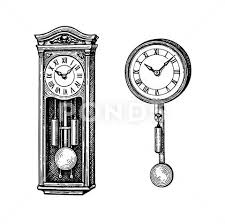 Vintage Pendulum Clock Stock