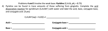 Weak Base Pyridine C5h5n