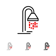 Shower Flat Color Icon Vector Icon