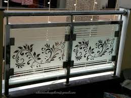 Silver Balcony Glass Railing