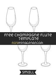 Free Champagne Flute Template Small