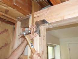 load bearing wall with a support beam