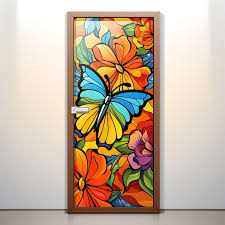 Premium Photo Wooden Glass Panel Door