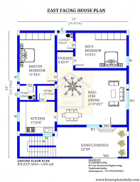 35x40 East Direction House Plan House