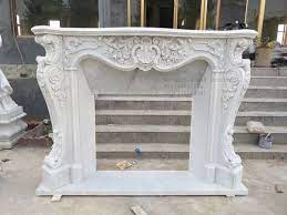 Designer Marble Carved Fireplace At Rs