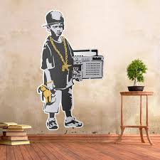 Wall Sticker Banksy Rapper Boy