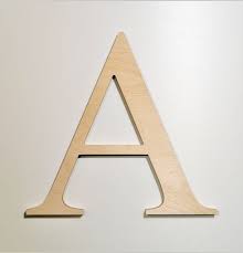 250mm Birch Plywood Flat Cut Letters