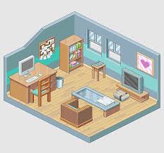 Cubicle Isometric Projection Adobe