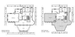 Police Club Building 2d View Cad