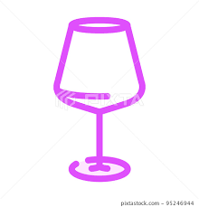 Cup Wine Glass Color Icon Vector