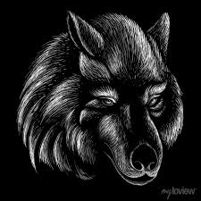 The Vector Logo Dog Or Wolf For Tattoo