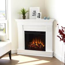 Real Flame Cau Electric Corner Fireplace White