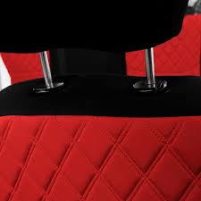 Fh Group Neoprene Custom Seat Covers For 2007 2018 Jeep Wrangler Jk 4dr Full Set Red