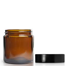 120ml Amber Glass Jar With Lid