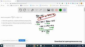 Solved Here Is An Equation 15 X 3