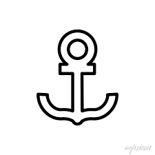 Anchor Summer Icon Simple Line
