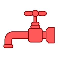 Water Tap Icon Outline Faucet Vector