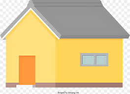 Yellow Plastic House With Black Roof