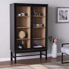 Sei Furniture Hearzly Black Cabinet