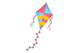 Kite Color Icon Kid Summer Activity