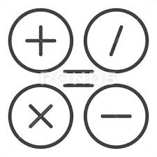 Basic Mathematical Symbols Vector Math