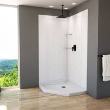 Neo Angle Shower Base And Qwall 4 Wall Kit