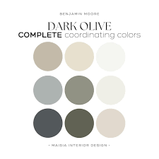 Dark Olive Benjamin Moore Color Palette