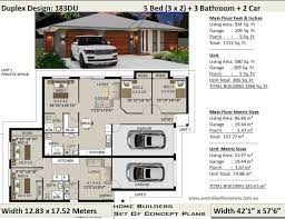 Buy Dual Key Duplex House Plan 183m2