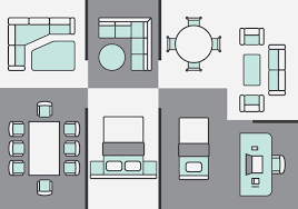 Floor Plan Furniture Vector Art Icons