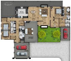 Mid Century Modern House Plan With