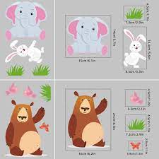 Cartoon Forest Zoo Wall Stickers
