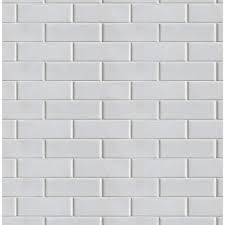 Nextwall Subway Tile White Vinyl L