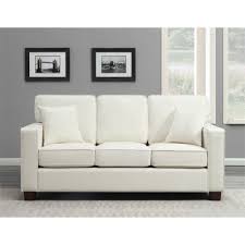 Rus 3 Seater Sofa In Ivory White