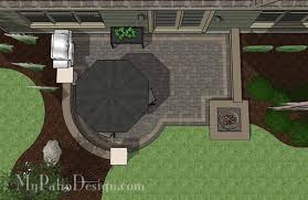 Diy Patio Plan With Two Seating Walls