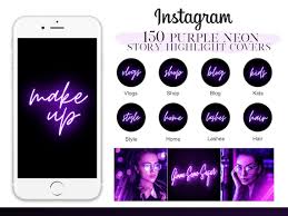 Buy 150 Purple Neon Instagram Story