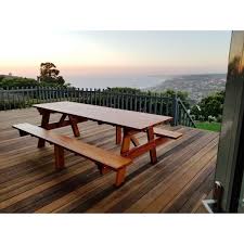 8 Ft Redwood Picnic Table