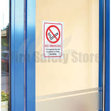 No Smoking Double Sided Window Sticker