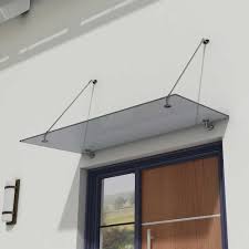 Over Door Glass Canopy 3mm Grey Glass