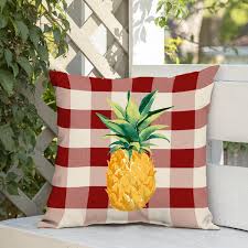 Fruit Chili Outdoor Square Throw Pillow