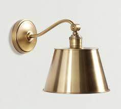 Metal Bell Curved Arm Sconce Pottery Barn