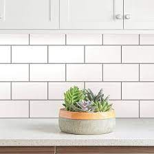 Subway Tile Backsplash Wallpaper West Elm