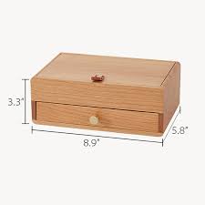 Simple Design Jewelry Box Cherry Wood