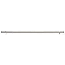 Single Curtain Rod In Brushed Nickel