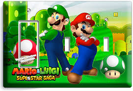 Super Mario Luigi Bros Light Switch
