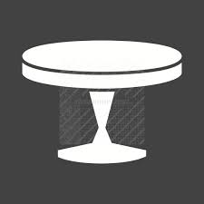 Small Table Glyph Inverted Icon Iconbunny