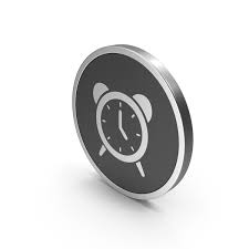 Silver Icon Alarm Clock Png Images