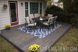 Easy Concrete Patio Coverup Ideas The